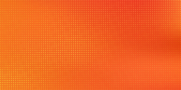 Comic orange background with halftone. gradient in pop art retro style. halftone dotted background. dots pop art comics with summer background