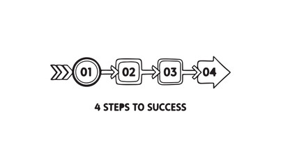 Business concept logo design: a vector illustration of a successful company symbol or icon