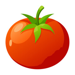 Vibrant ripe tomato vector illustration scalable graphic icon food vegetable