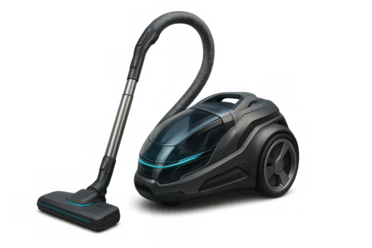 Futuristic vacuum cleaner for modern home cleaning, advanced technology appliance for smart household chores