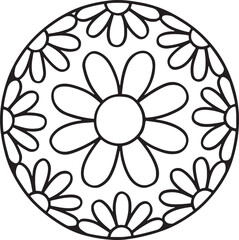 vector illustration of a flower