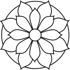 abstract flower vector illustration