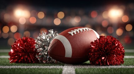 background of vibrant football field sport action