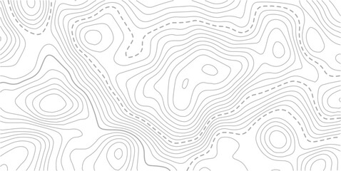 Topographic map background geographic line map with elevation assignments. Modern design with White background with topographic wavy pattern design.wave Line topography map contour background