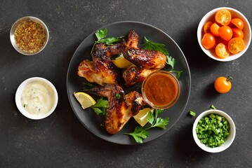 Grilled chicken wings