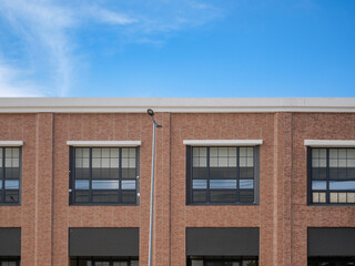 Close-up of Urban Commercial Architecture with Large Windows