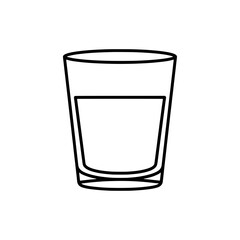 Glass of Water in Black and White
