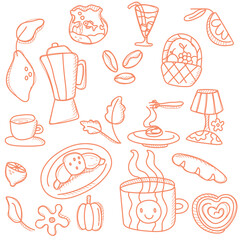 food icons set