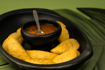 Fried empanadas, typical Colombian food