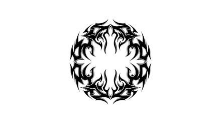Download tribal tattoo design vector graphic element for arm shoulder leg back body art and stencil idea