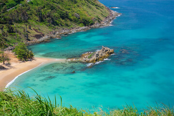 Tropical sea scenery on viewpoint phuket thailand.