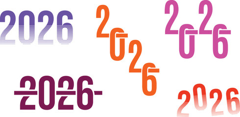 Adobe Illustrator Artwork 2026 happy new year 