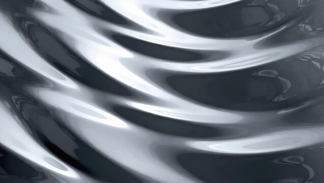 Abstract Silver Waves - A Minimalist Metallic Texture.