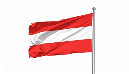 Generated image"Create a timeless visual of the Austrian flag to reflect heritage, pride, and national identity."