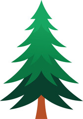 Fototapeta premium vector illustration of a christmas tree icon