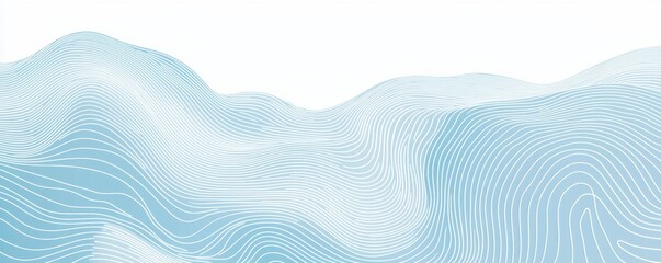 Abstract blue and white wavy line background design