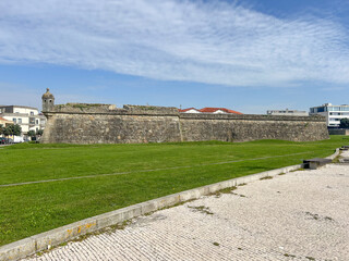 Castle in Povoa de Varzim, Portugal. Built in the early 1700's. It was captured by French troops under Napoleon during the Peninsula War.