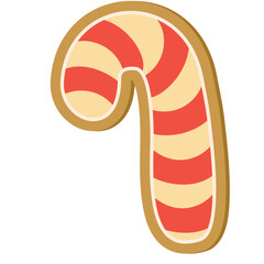 Christmas Candy Cane Cookies Illustration 