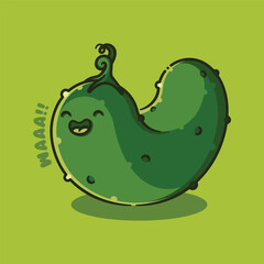 WAAA! Happy Little Pickle Character