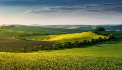 Fototapeta premium landscape of czech republic moravia region