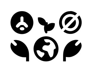 Illustration of environmental conservation symbols