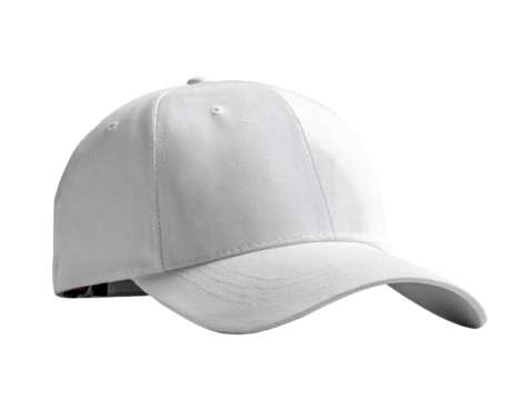 White baseball cap, plain, simple design