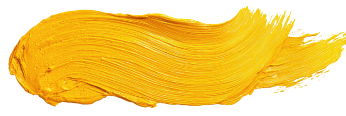 Bold, vibrant gold-yellow paint stroke