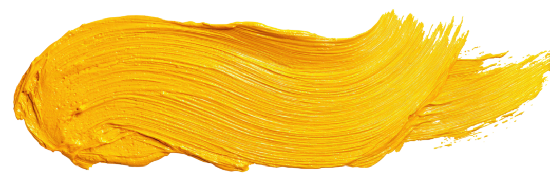 Bold, vibrant gold-yellow paint stroke