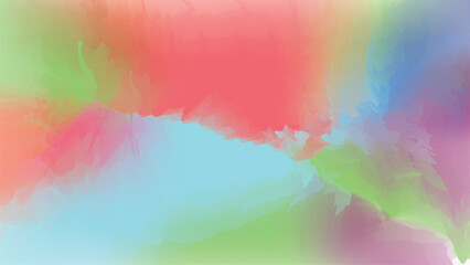 Water Color Background for any Design or Website, Rainbow Watercolor Texture, Soft Pastel Watercolor Abstract Art,Bright Watercolor Gradient.