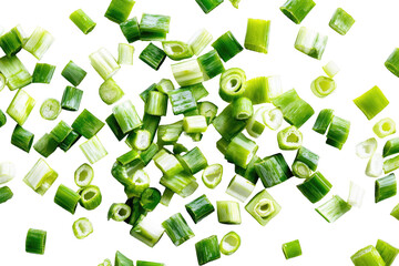 Close-up of finely diced green onions scattered (2)