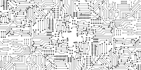Circuit board abstract technology on white background