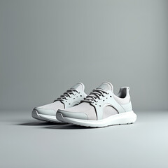 Unbranded Modern Athletic Shoes on Light Gray Background