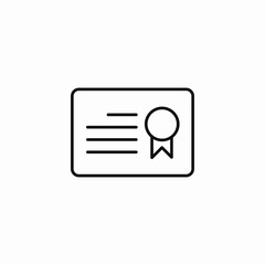 certified document badge icon sign vector