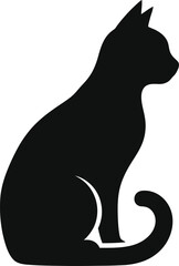 cat icon Vector illustration silhouette 