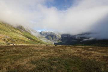 Veitastrondi valley at Austerdalsbreen, Norway