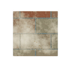 part of dirty brick wall background 3D rendering