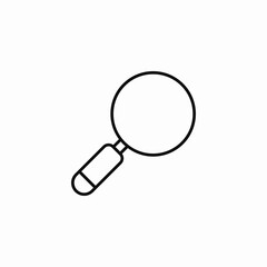 simple magnifying glass icon sign vector