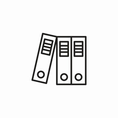 binders with rings icon sign vector