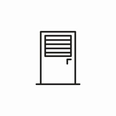 blind panel door icon sign vector