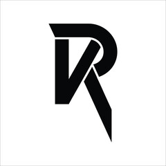   KR letter background vector design, KR logo design.