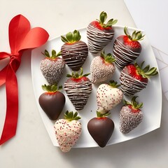 strawberries and chocolate