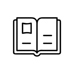 book icon on white background