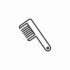 single plastic comb icon sign vector