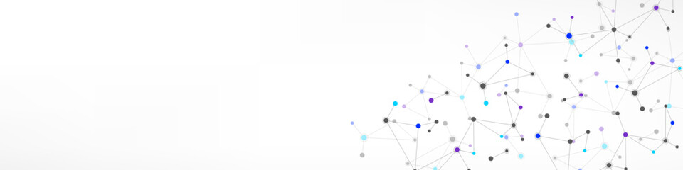 Molecular structure and genetic engineering, molecules DNA, neural network, scientific research. Abstract background for innovation technology, science, healthcare, and medicine