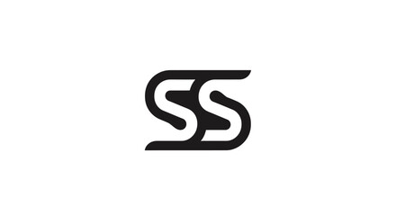 Modern monogram ss logo design abstract symbol for business and branding
