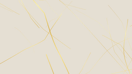 Gold Kintsugi crack pattern on whitish background