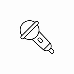 handheld microphone device icon sign vector