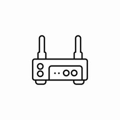 wifi internet router icon sign vector
