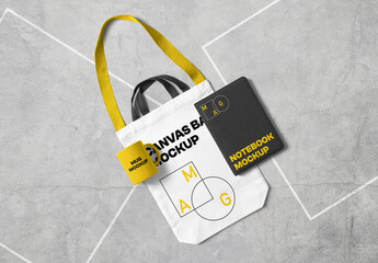 View From Above Tote Bag Mockup