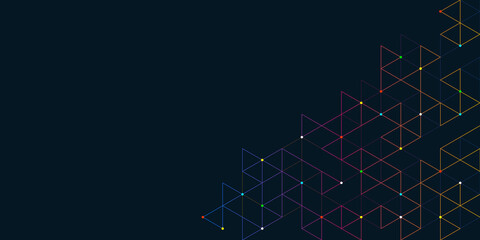 Abstract background with a geometric pattern of triangle shapes. Graphic design element